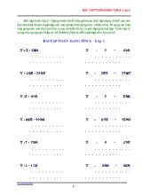 Bài tập Toán Lớp 3 - Dạng toán tìm X